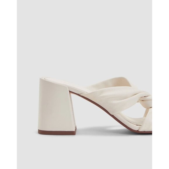 Everlane The Day Twist Heels in Canvas 6 New Womens High Heels Sandals - Picture 2 of 13